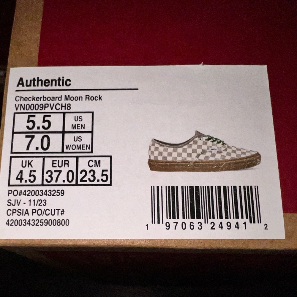 Vans Authentic Checkers Multiple Sizes - Picture 11 of 12